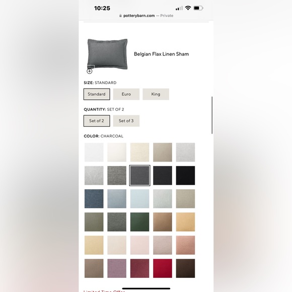 NWT - Belgian Flax Linen Standard Shams - Picture 2 of 2